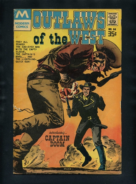 Outlaws of the West #64 VG  Charlton Modern Comics Reprint Comic Book
